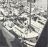 Reünie stamboek ronde- en platbodemjachten, Enkhuizen 1971. Alleen al op de voorgrond liggen zo'n 15 tjalken afgemeerd.